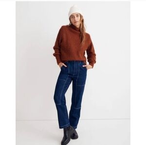 Madewell❤️Loretto Mockneck Pullover Sweater
